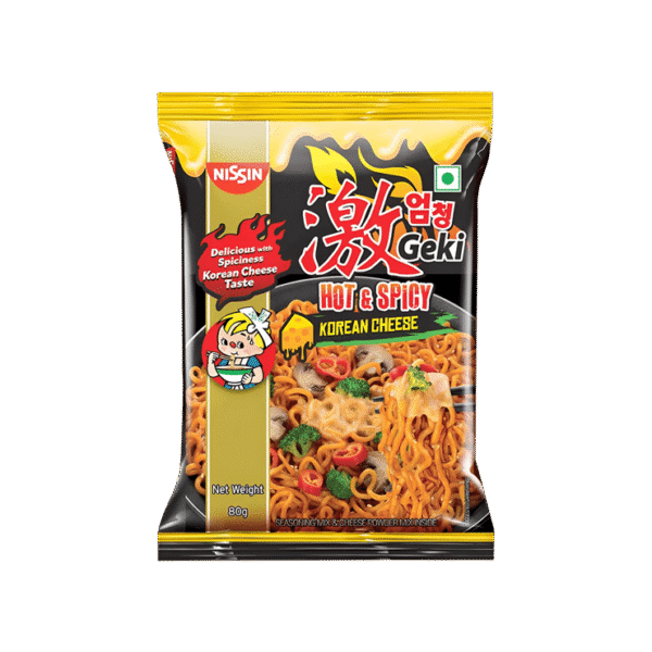 Nissin Geki Korean Ramen Spicy Cheese Flavoured Instant Noodles