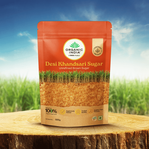 Organic India Desi Khandsari Unrefined Organic Brown Sugar