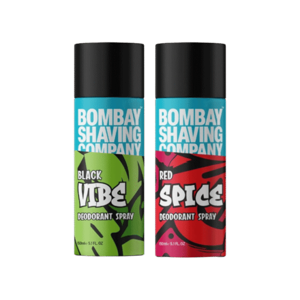 Bombay Shaving Company Men's Deodorant (Red Spice & Black Vibe)