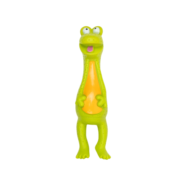 HUFT Frog Squeaky Chew Dog Toy (Green)