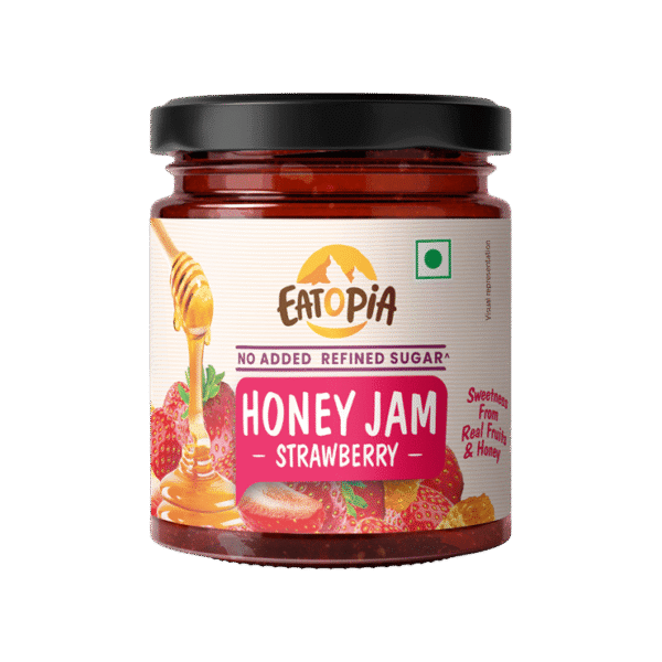 Eatopia Honey Strawberry Jam (No Refined Sugar)