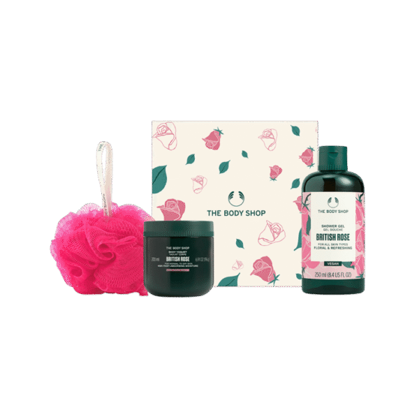 The Body Shop British Rose Showering Delight Gift Set
