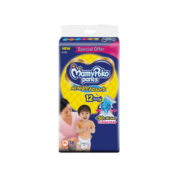 MamyPoko Pants Standard Baby Diaper (XL, 12-17 kg)