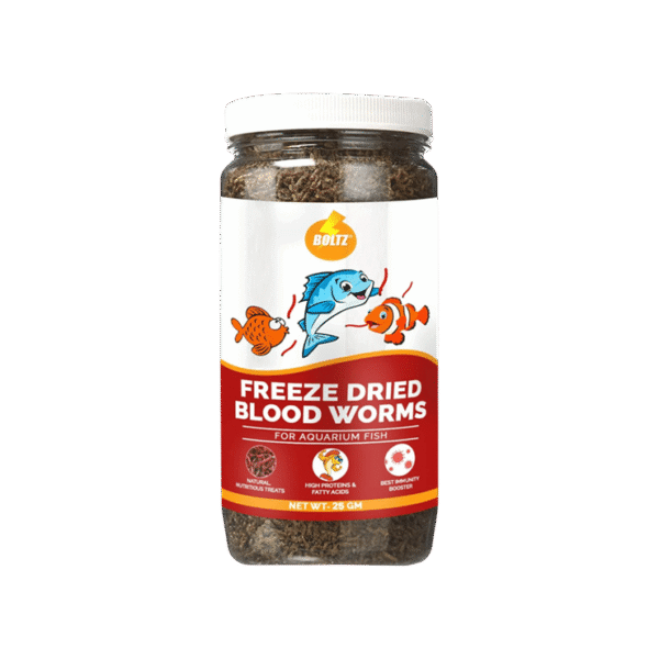 Boltz Dried Blood Worms Fish Food