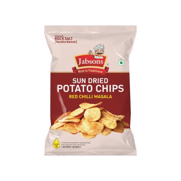 Jabsons Sundried Red Chilli Masala Mota Chips