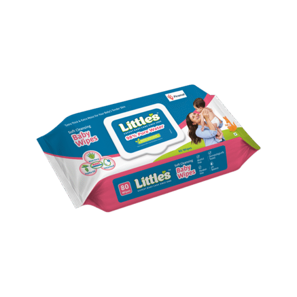 Little's Soft Cleansing Baby Wipes Lid Pack | Wet Wipes