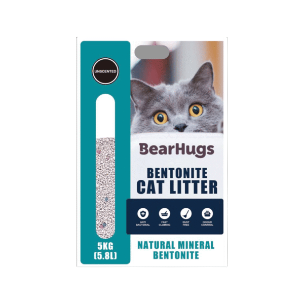 BearHugs Unsecented Bentonite Cat Litter