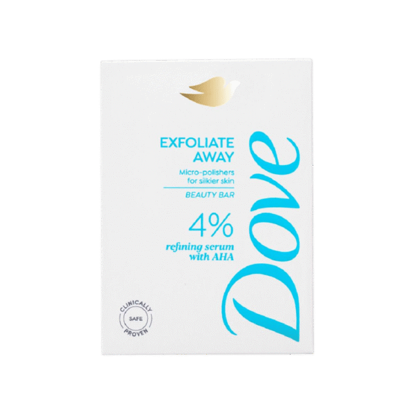 Dove 4% Refining Serum + AHA Exfoliate Away Serum Soap Bar