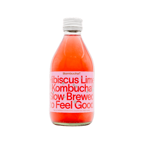 Bombucha Hibiscus Lime Kombucha
