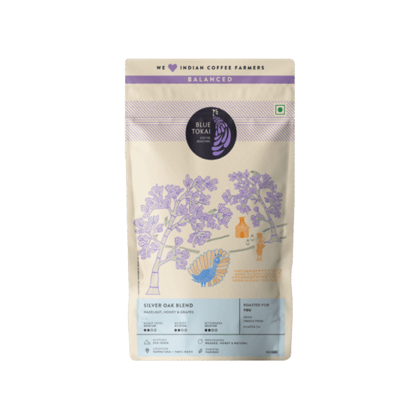 Blue Tokai Silver Oak French Press Roasted Ground Coffee