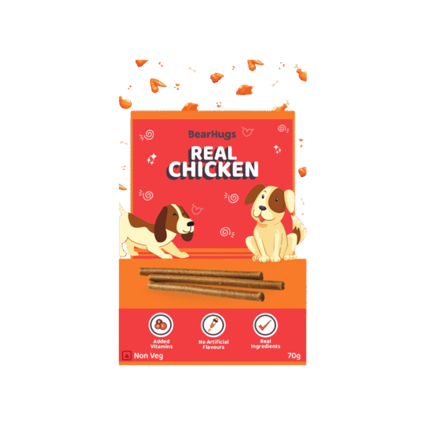 BearHugs Real Chicken Sticks Dog Treat
