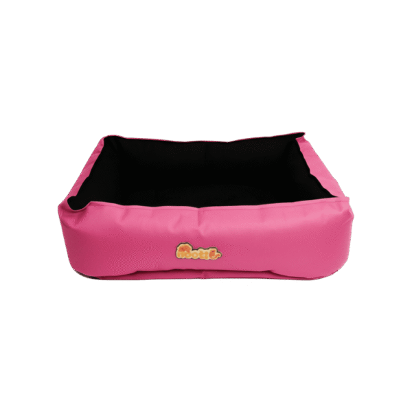 Nootie Anti-Slip Soft Dog Bed (Black, Pink)