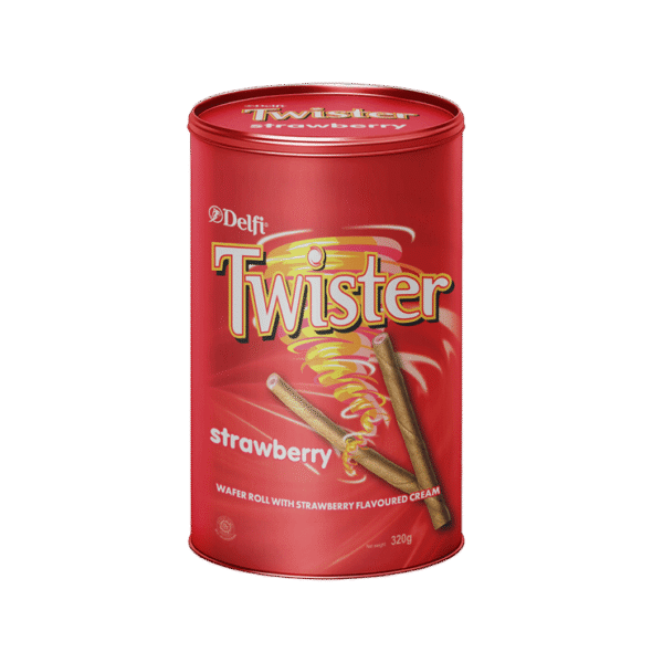 Delfi Twister Strawberry Wafer Roll