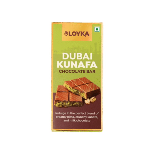 Loyka Dubai Kunafa Chocolate Bar