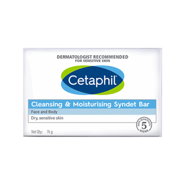Cetaphil Cleansing & Moisturizing Syndet Soap - Recommended by Dermatologists