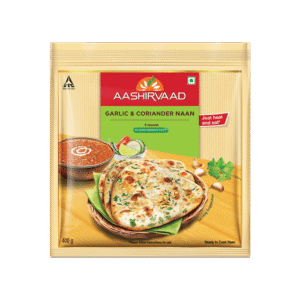 Aashirvaad Garlic & Coriander Naan (Heat & Eat)