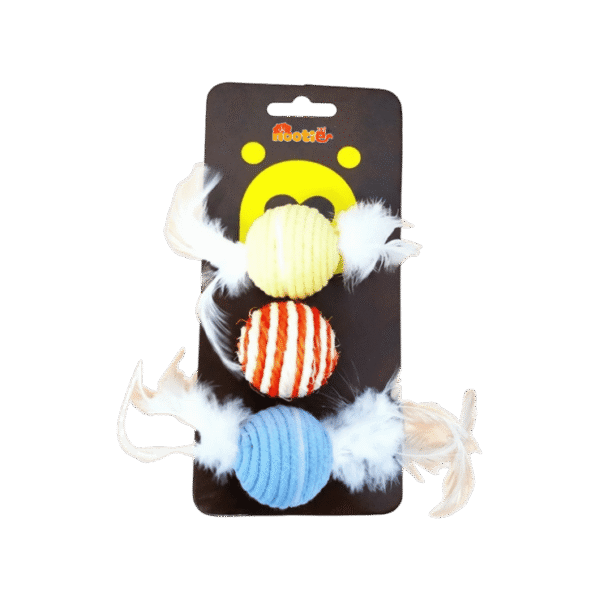 Nootie Sisal Balls Cat Toy (Colour May Vary)