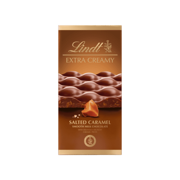 Lindt Extra Creamy Smooth Salted Caramel Milk Chocolate Bar