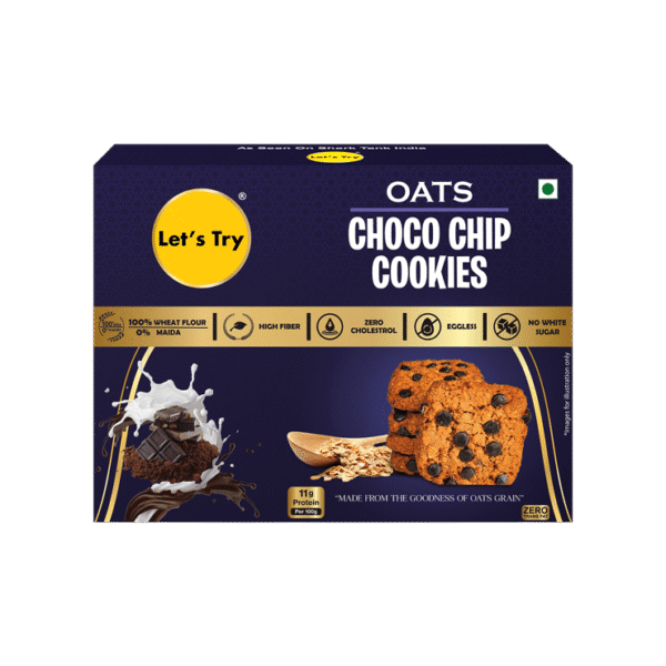 Let's Try Oats Choco Chip Cookies