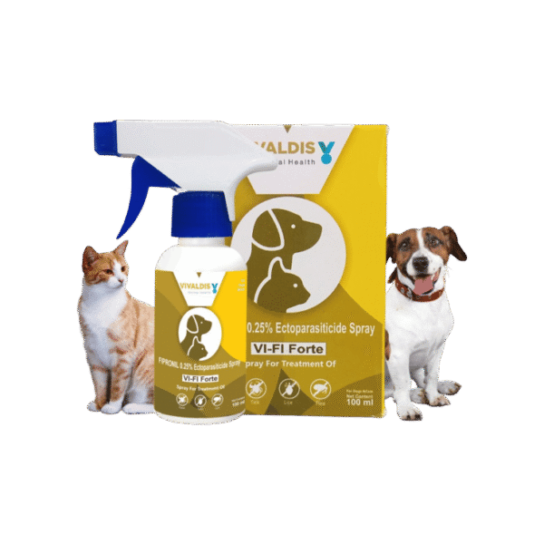 Vivaldis VI-FI Forte Flea & Tick Pet Spray (for Dogs & Cats)