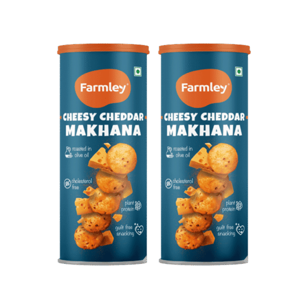 Farmley Cheesy Cheddar Flavoured Makhana 55 g - Pack of 2