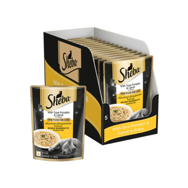 Sheba Wet Cat Food Tuna Pumpkin & Carrot in Gravy