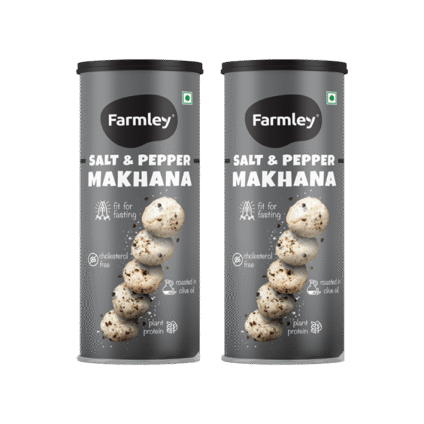 Farmley Salt & Pepper Roasted Flavoured Makhana - Pack of 2