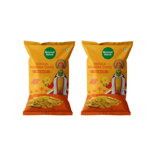 Beyond Snack Hot and Sweet Chilli Kerala Banana Chips - Pack of 2