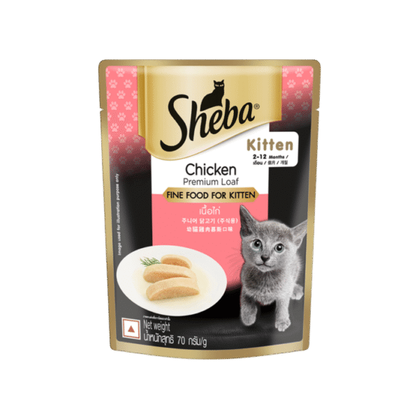 Sheba Premium Wet Kitten Food, Chicken Loaf