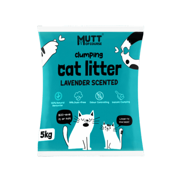 Mutt of Course Instant Clumping Bentonite Cat Litter (Lavender)