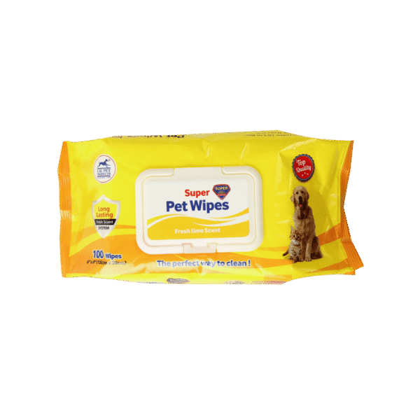 Super Pet Fresh Lime Scent Pet Wipes