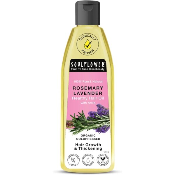 Soulflower Rosemary & Lavender Hair Oil