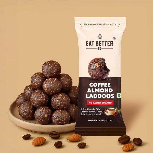 Coffee Almond Sugar-Free Laddu by Eat Better Co