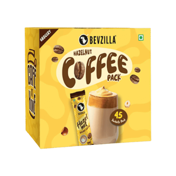 Bevzilla Hazelnut Flavoured Instant Coffee Sachets