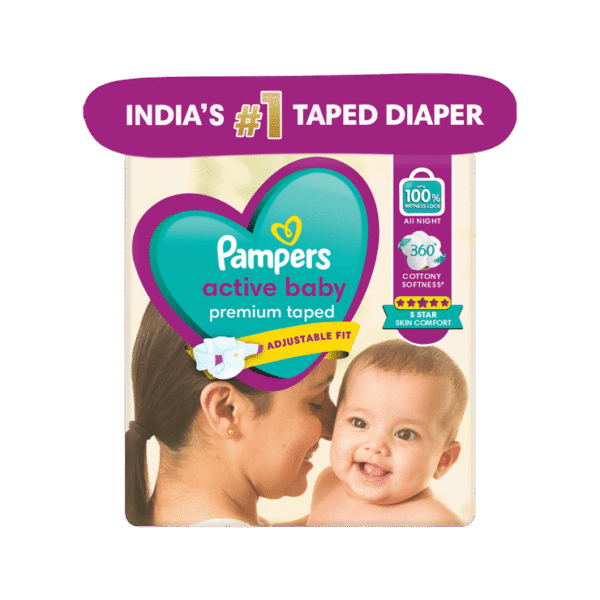 Pampers Active Baby Diaper (S, upto 8 kg)