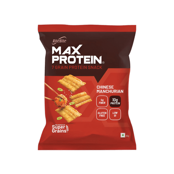 RiteBite Max Protein Chinese Manchurian 10 g Protein Multigrain Chips