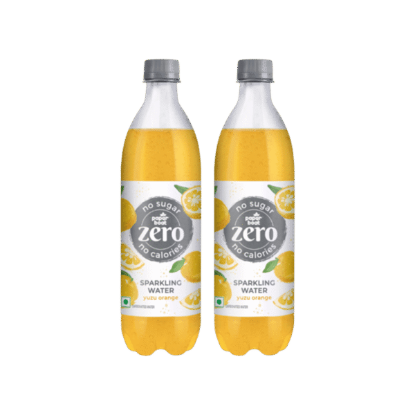 Paper Boat Zero Sugar Yuzu Orange Sparkling Drink - Pack of 2