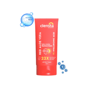Clensta Red Aloe Vera Ultra Matte Sunscreen (SPF 50 PA++++)