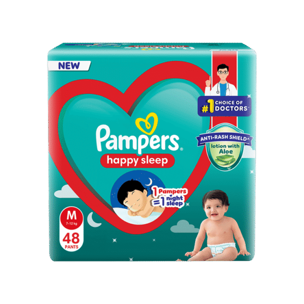 Pampers Happy Sleep Pant Style Baby Diaper (M)