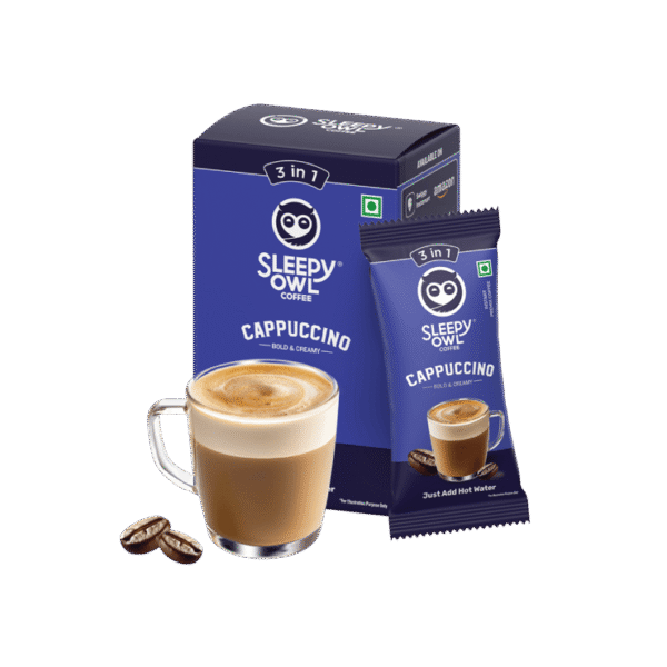 Sleepy Owl Cappuccino Instant Coffee Premix (3 in 1)