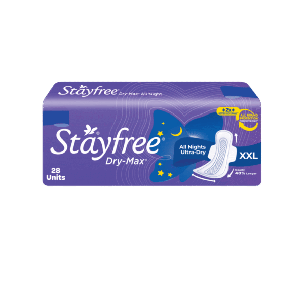 Stayfree Dry Max All Night Sanitary Pads (XL/XXL)