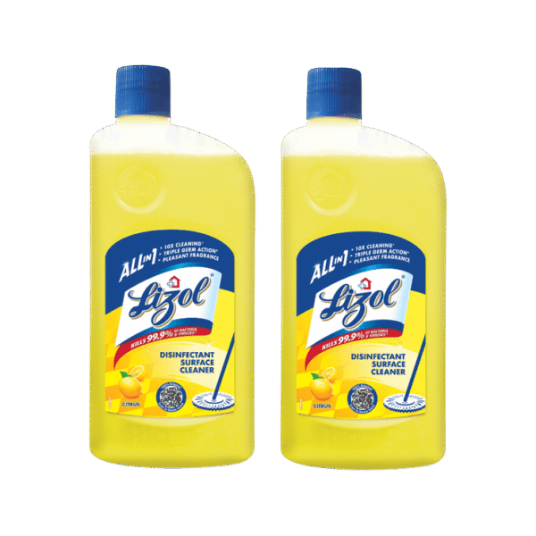 Lizol Disinfectant Surface & Floor Cleaner 1 l - Pack of 2