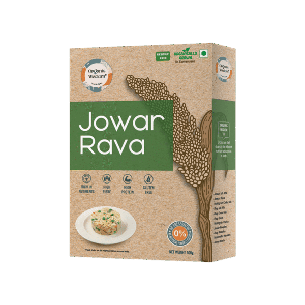 Organic Wisdom Jowar Rava/Millet Sooji In Protein & Fiber