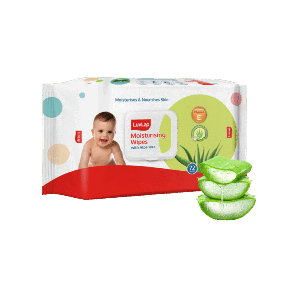 LuvLap Moisturising Baby Wipes with Aloe Vera