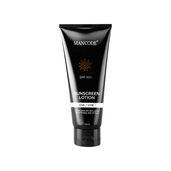 Mancode UVA, UVB Sunscreen Lotion (SPF 50+)