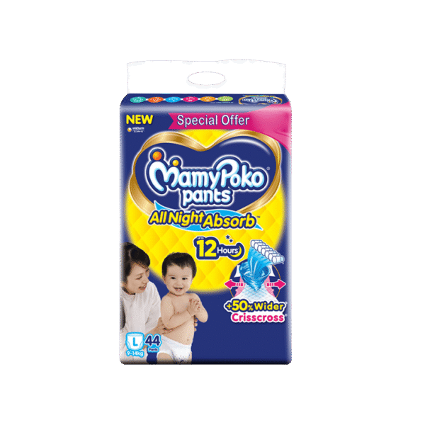 MamyPoko Pants Standard Baby Diaper (L, 9-14 kg)