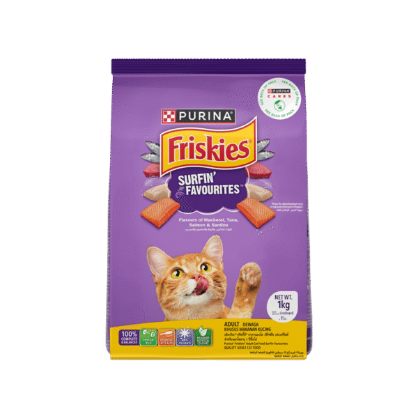 Purina Friskies Surfin Favourites Adult Dry Cat Food
