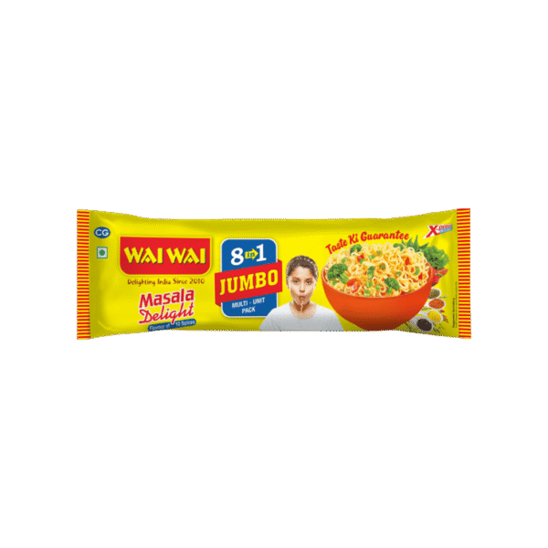 Wai Wai Masala Delight 8 in 1 Jumbo Instant Noodles