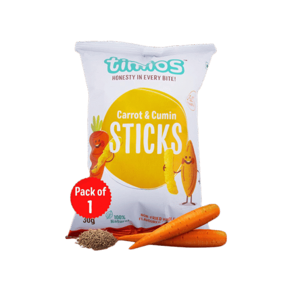Timios Carrot & Cumin Sticks Baby Snacks