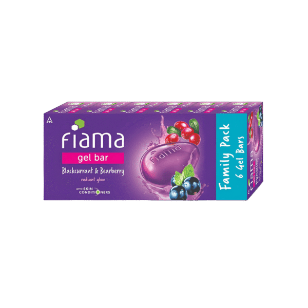 Fiama Blackcurrant & Bearberry Gel Bar Soap 6x125 g